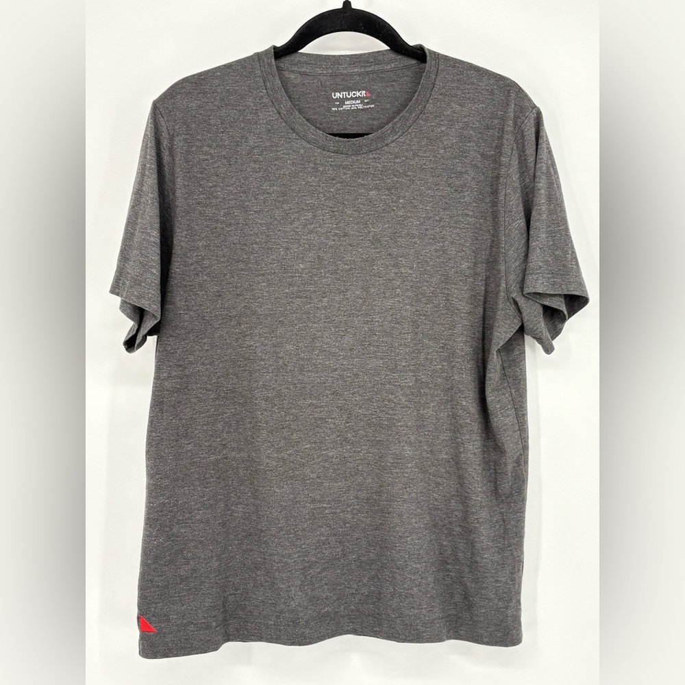 UNTUCKit Pocket T-Shirt Gray Cotton Blend Mens Medium